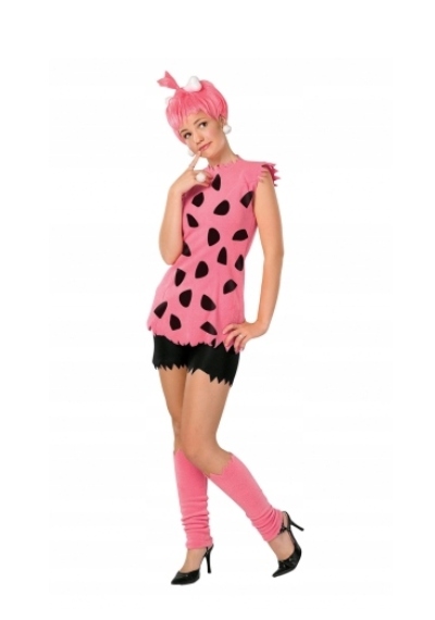 Kostým Pebbles Flintstonovi Růžový Jeskynník S