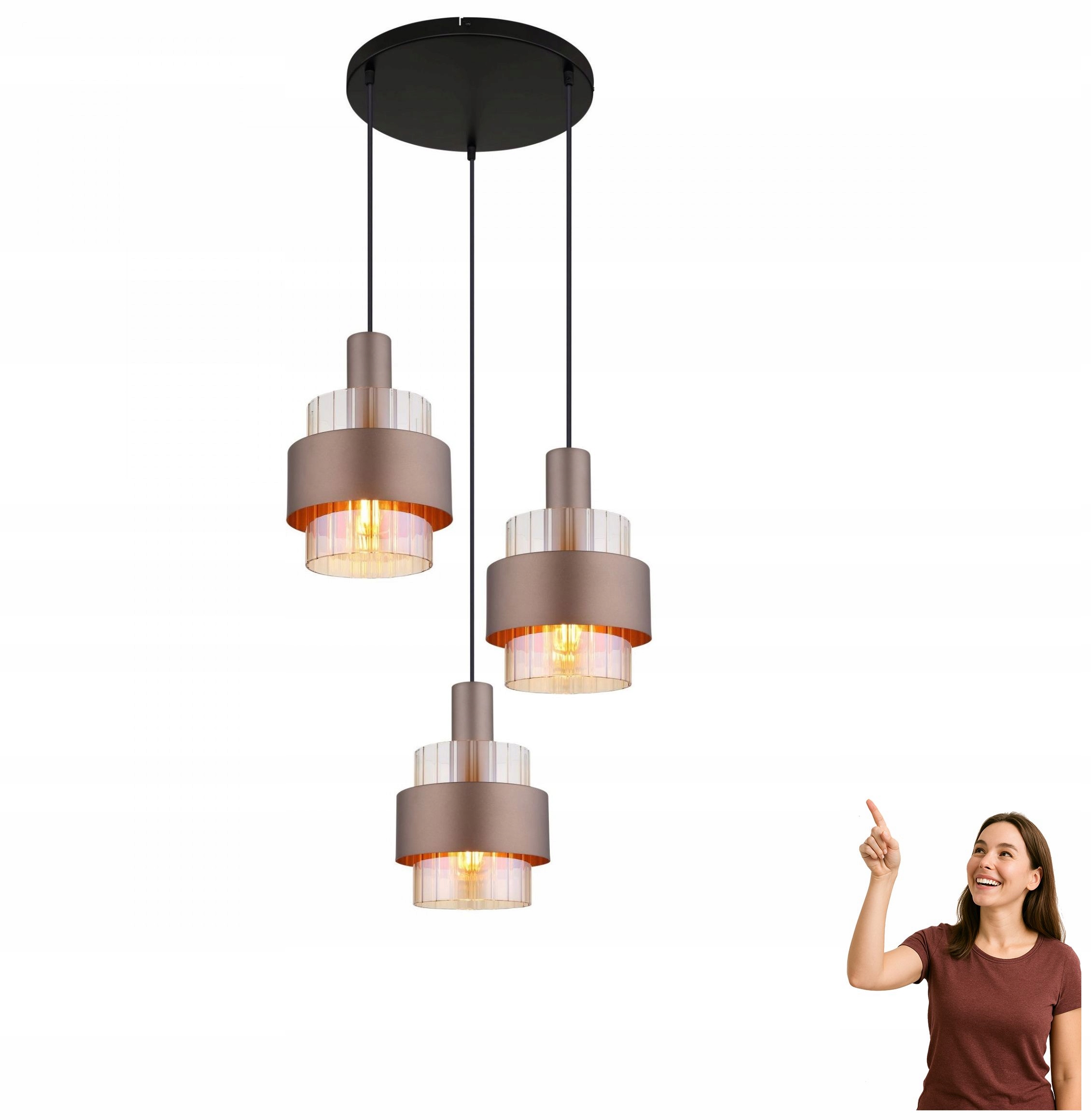 Závesná lampa Milley 15560-3HA Globo