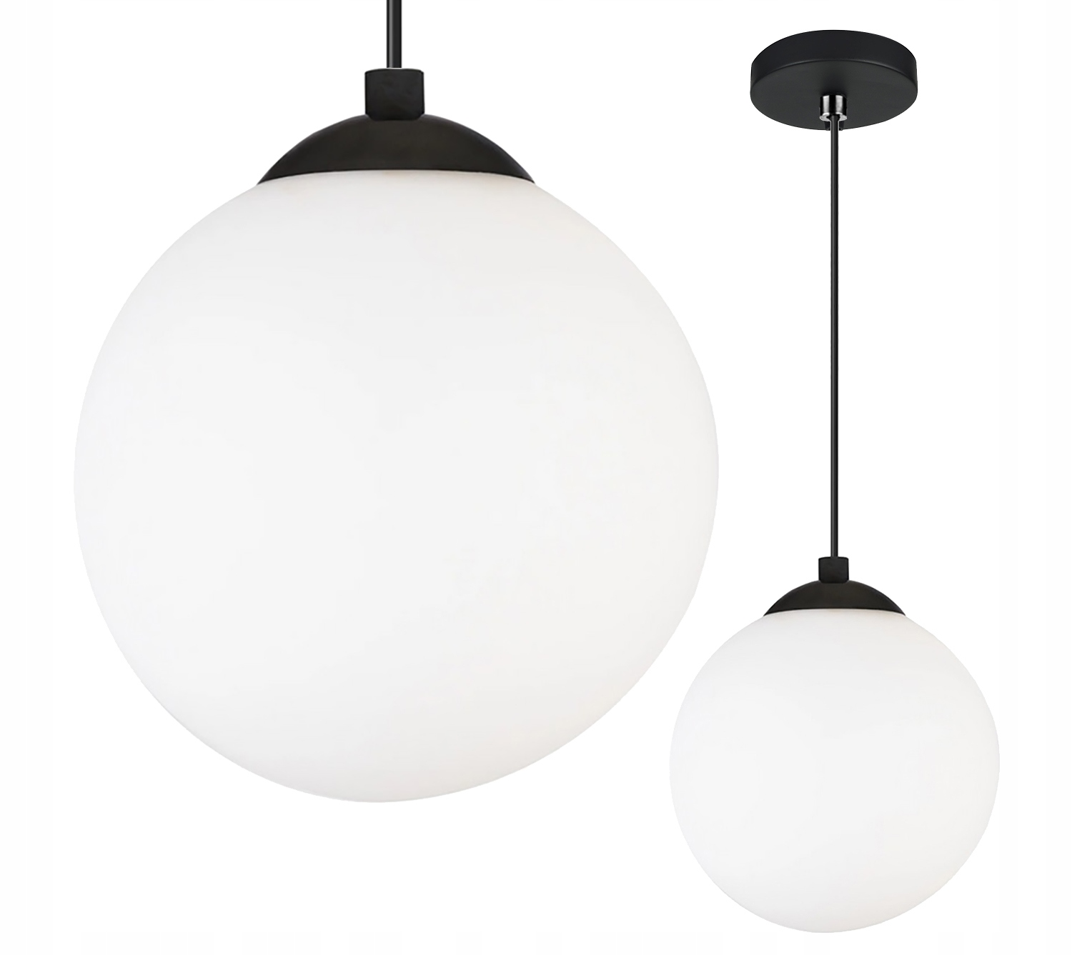

Lampa Sufitowa Wisząca Żyrandol kula E27 Led