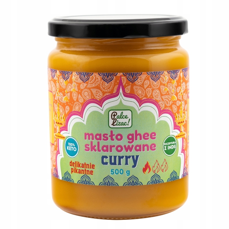 Levně Přepuštěné máslo Ghee Curry Light na smažení Palce Lizać 500 g