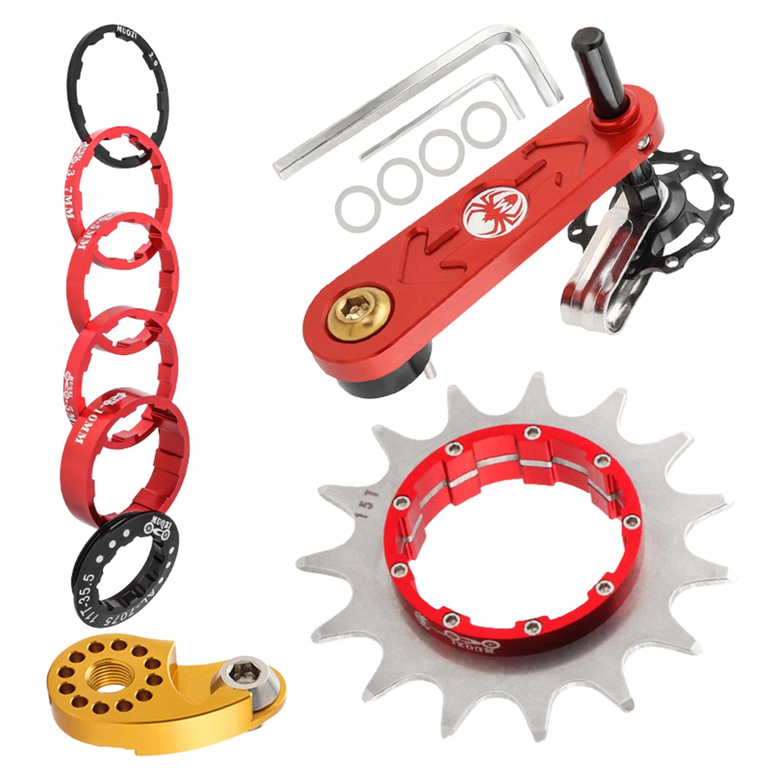 Rower górski Single Speed czerwony 15T