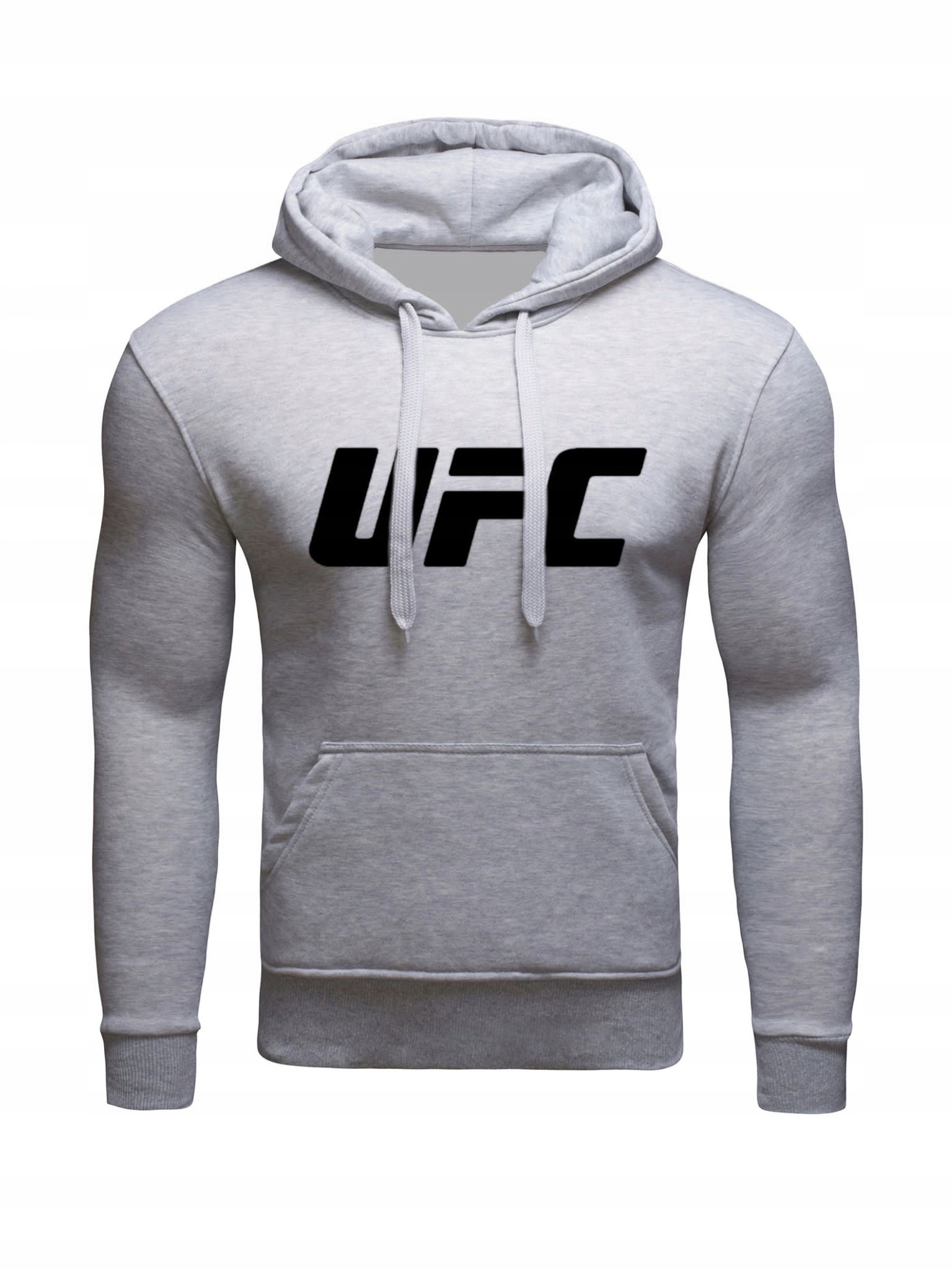 

Bluza Z Kapturem Ufc Bawełniana Męska Szara L