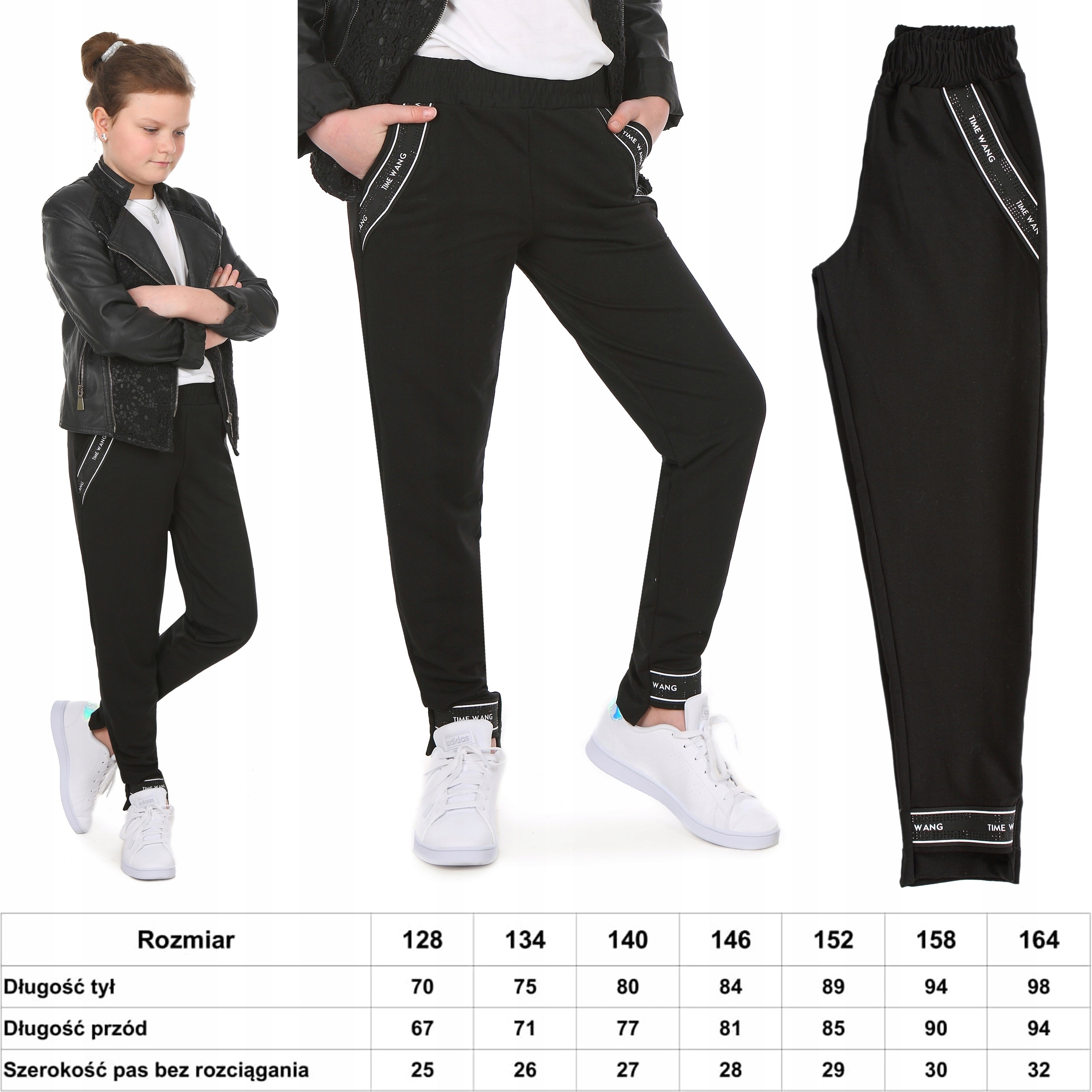 OCIEPLANE Spodnie asymetryczna nogawka 128 Prod.PL Płeć dziewczynki