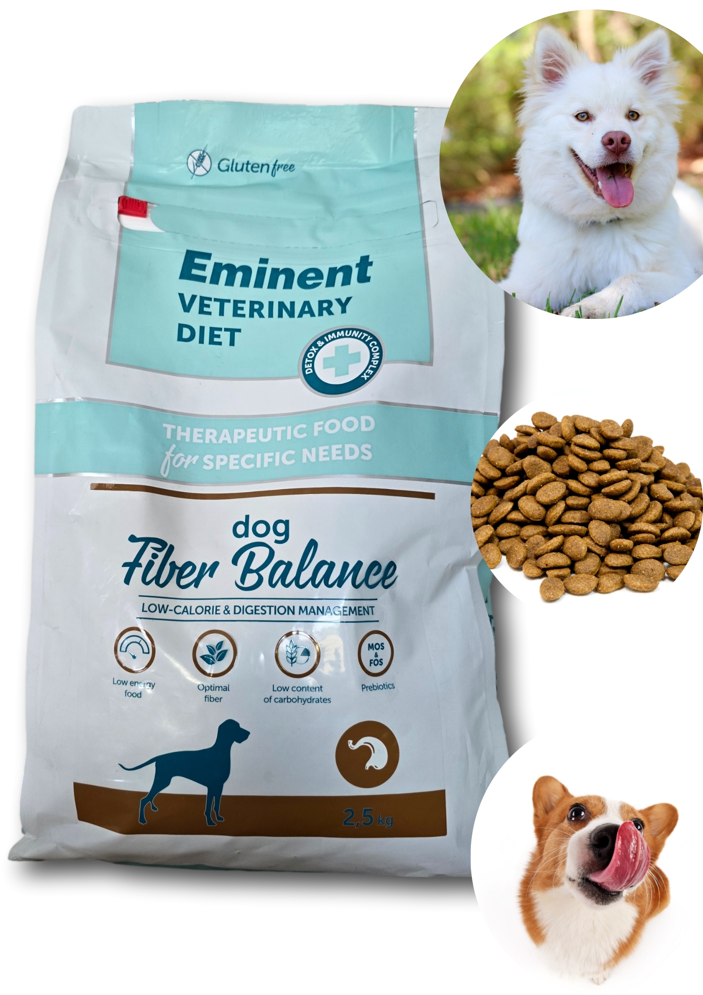 Levně Eminent Veterinary Diet Dog Fiber Balance 2,5 kg krmivo XL