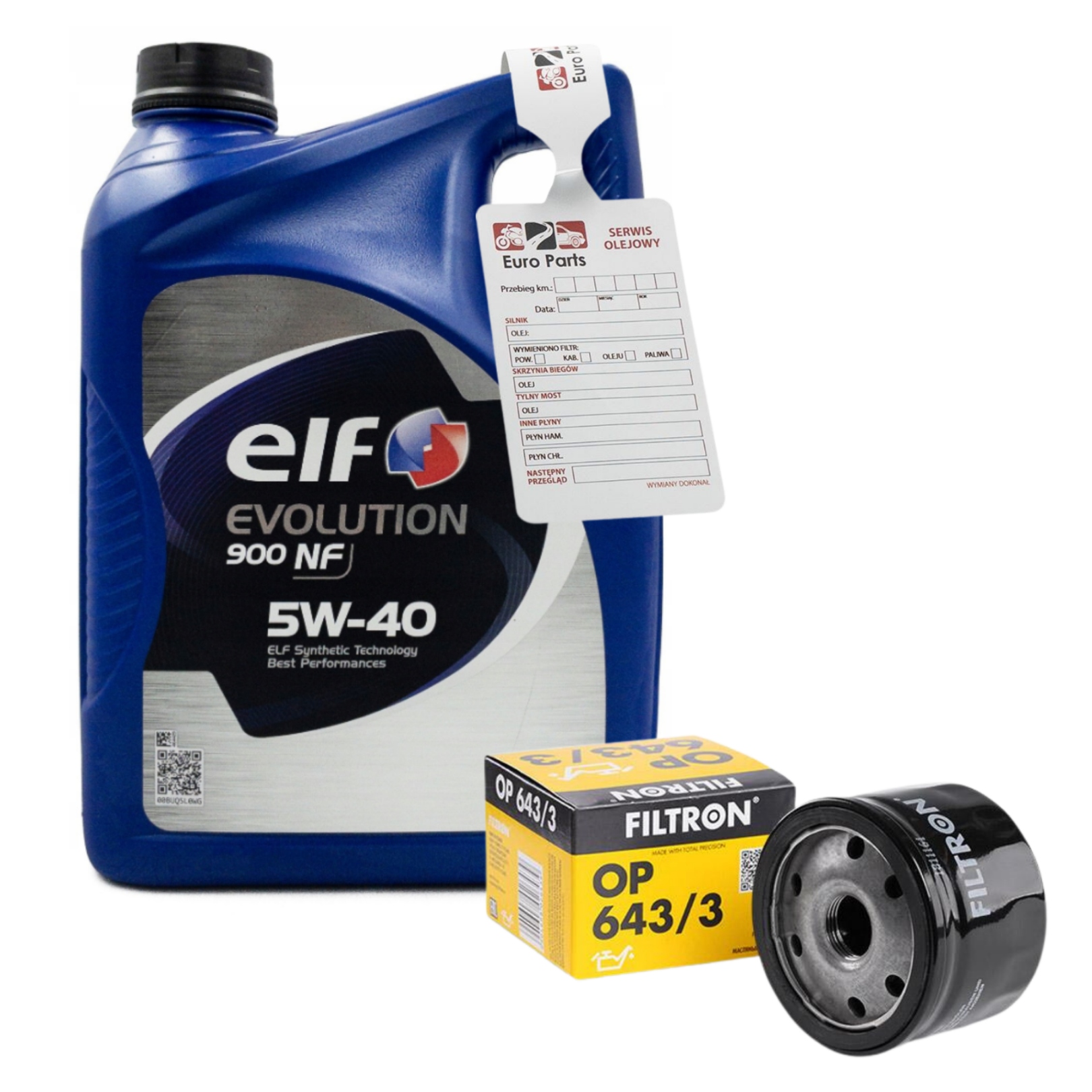 

Olej Elf 900 Nf 5W40 5L Filtr oleju OP643/3