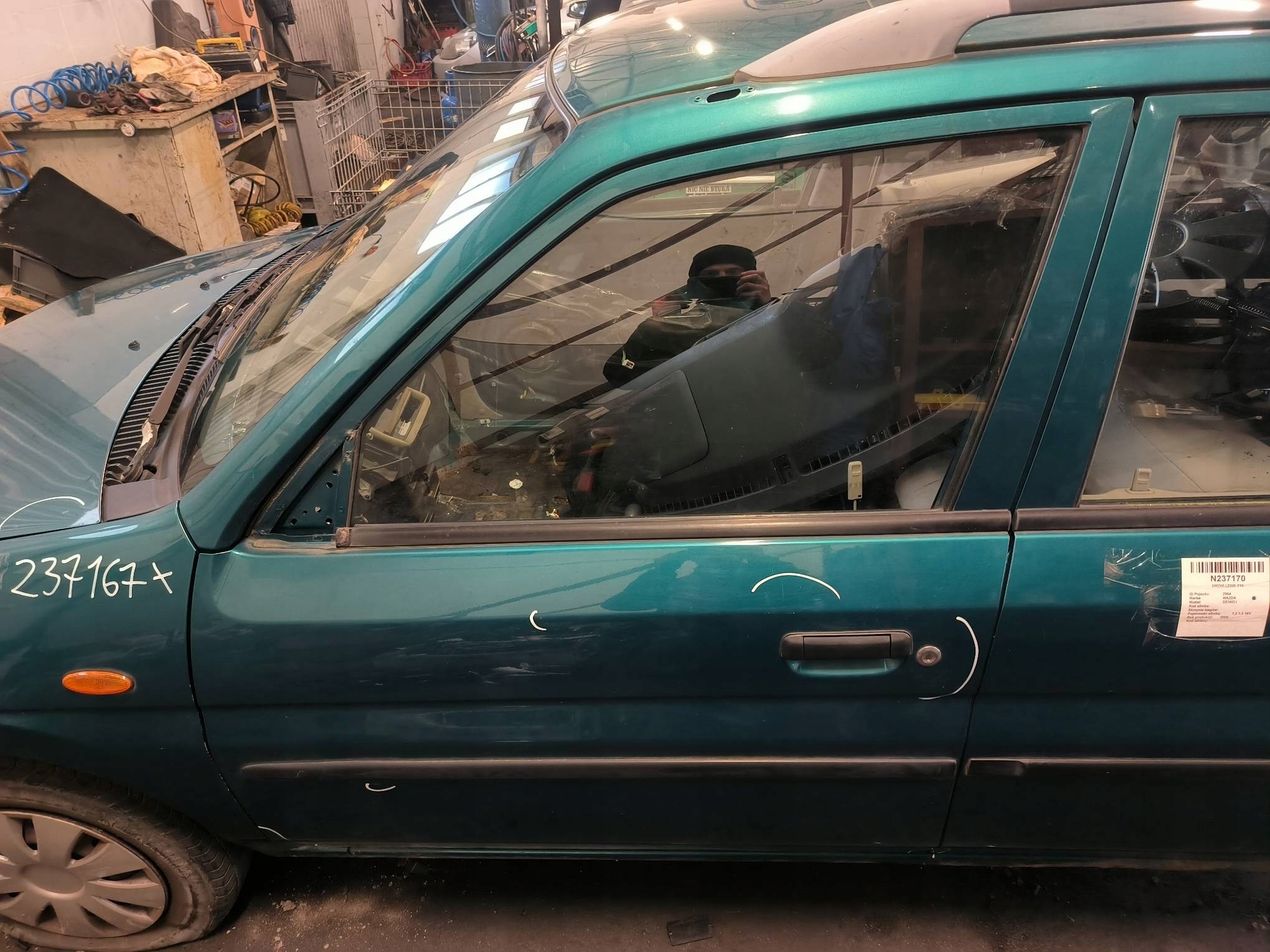 door left front green MAZDA DEMIO and