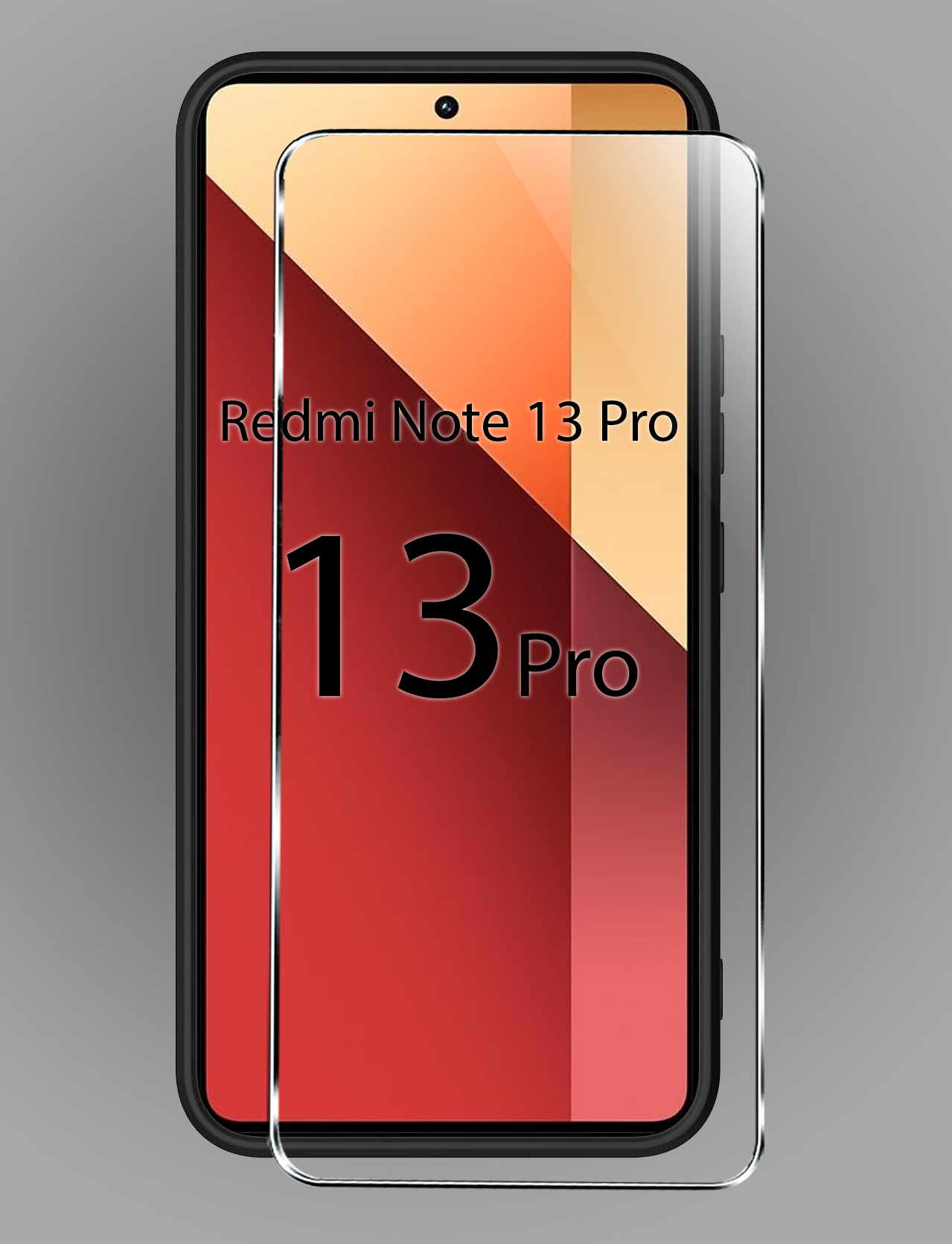 Etui do Xiaomi Redmi Note 13 Pro 4G SILIKON MATT + SZKŁO OCHRONNE 9H Dedykowany model Redmi Note 13 Pro 4G