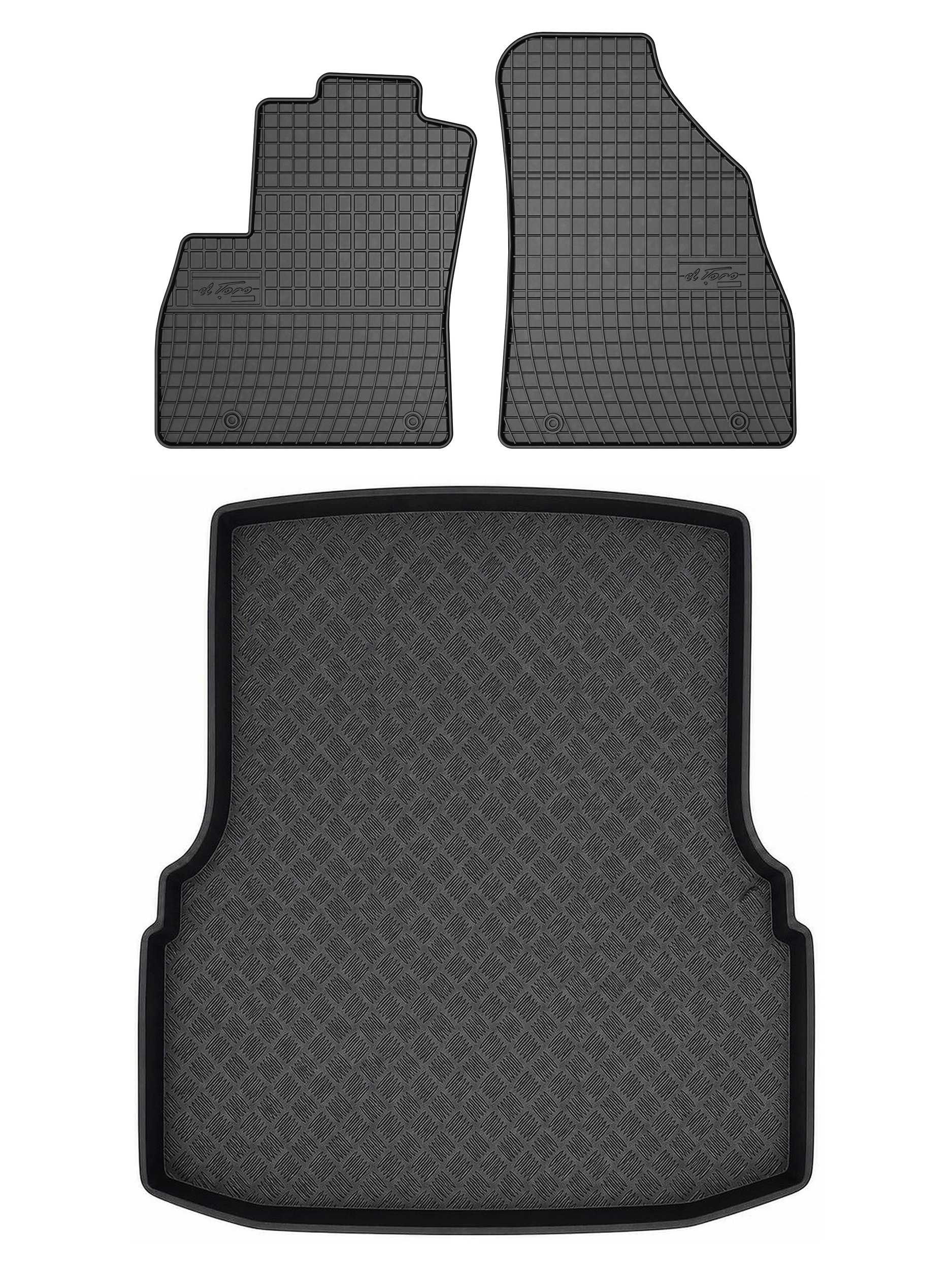 Gumové koberce SolidPRO rohož do kufru pro: Fiat Fiorino III 2007-2017