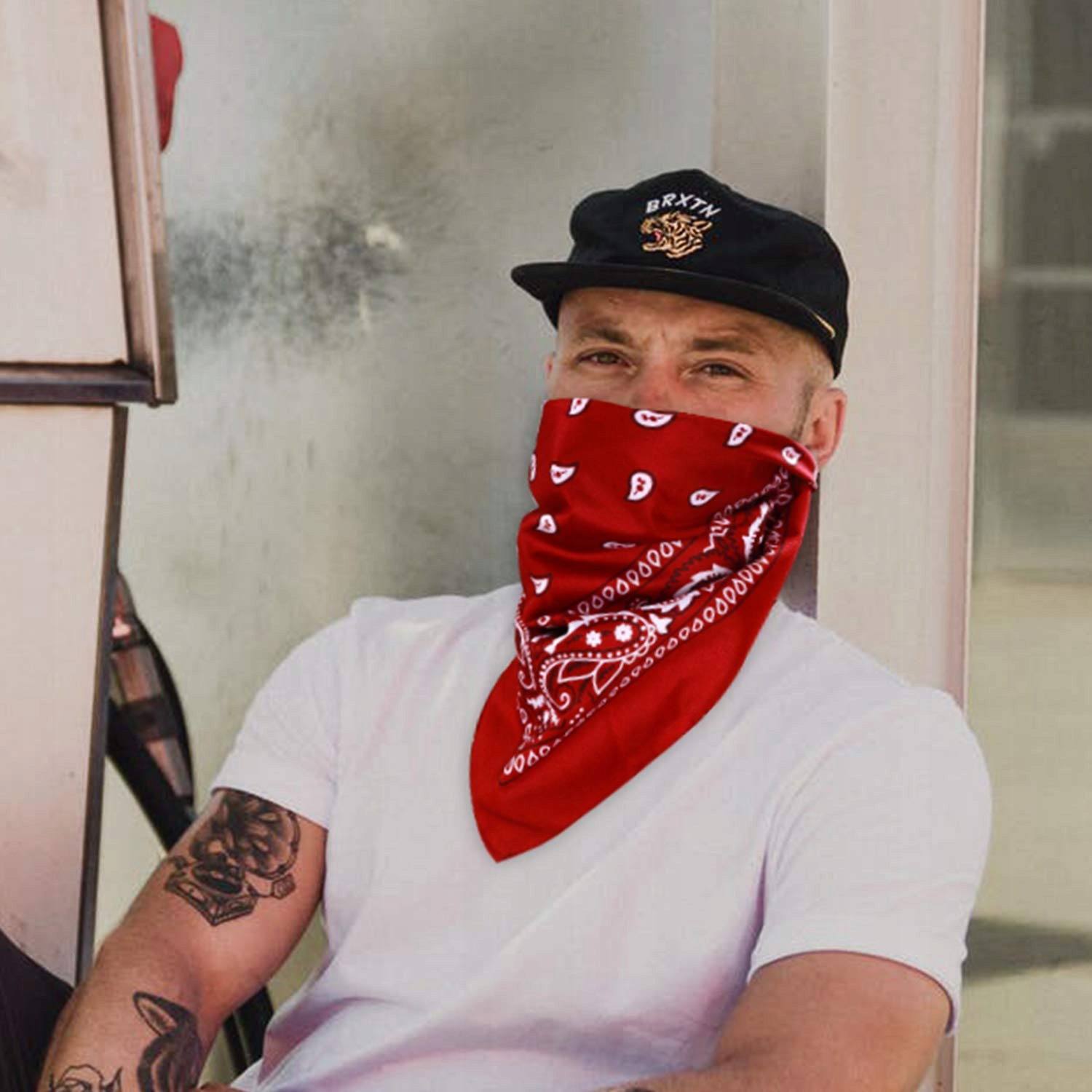 BANDAMKA BANDANA CHUSTKA CHUSTA BANDAMA CZARNA 54cm 16szt. Model BANDAMKA