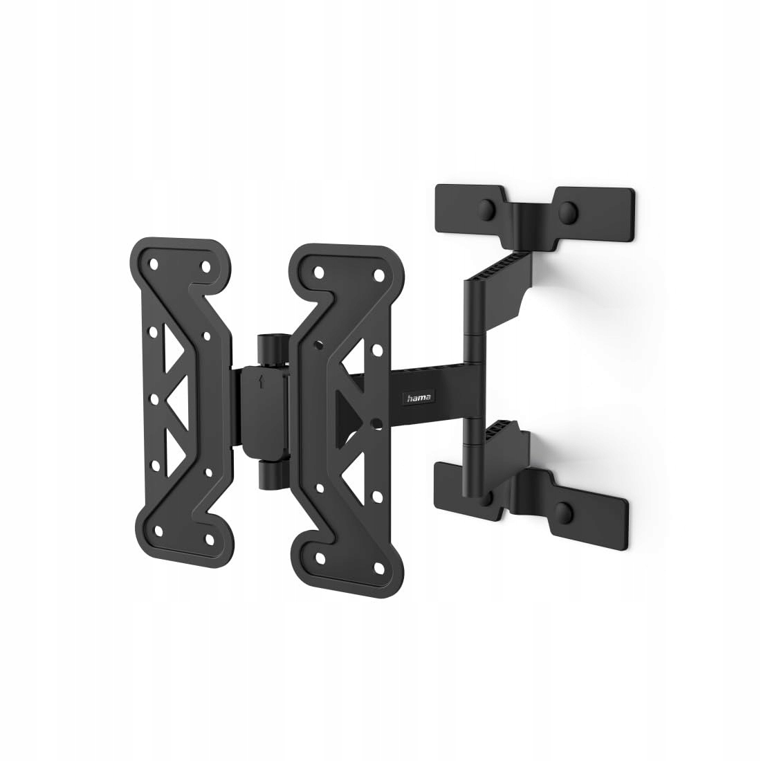 HAMA Uchwyt TV Ścienny Ruchomy 19-48 Cal VESA 100x100-200x200 25kg Czarny — miniatura 8
