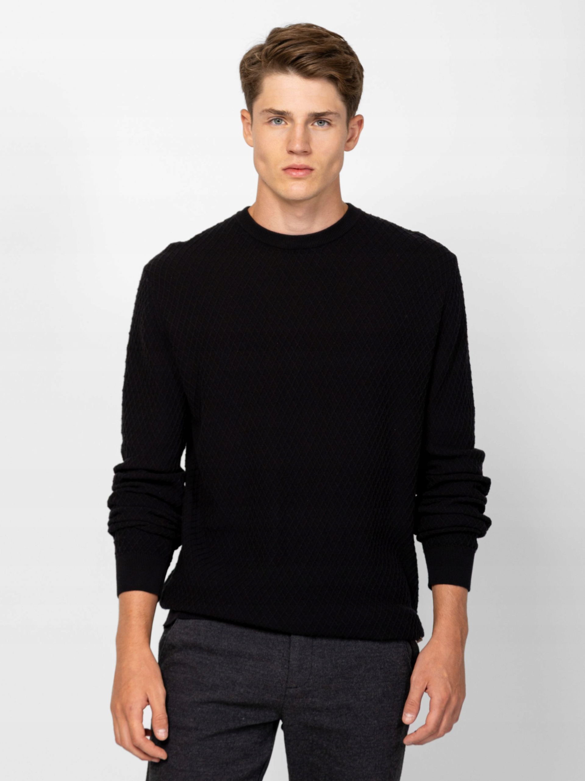 Heavy Tools Pánský Klasický Svetr Hunter Black Černý XXL