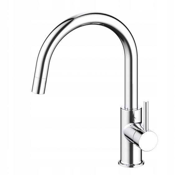 Kuchynská Batéria S Výsuvným Výtokom, Vysoký Chróm