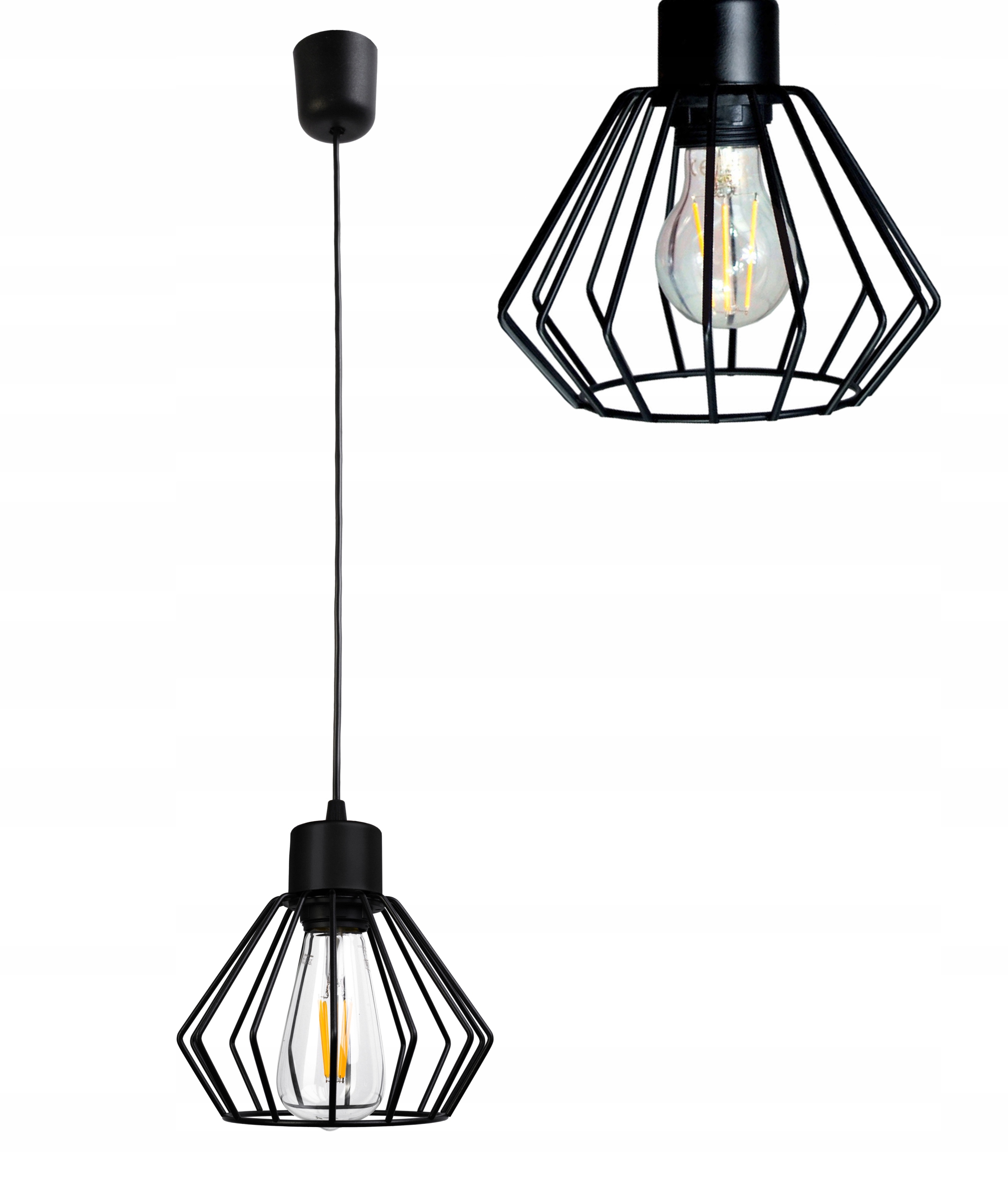 

Lampa Wisząca Zwis żyrandol sufiowa loft Brylant 1