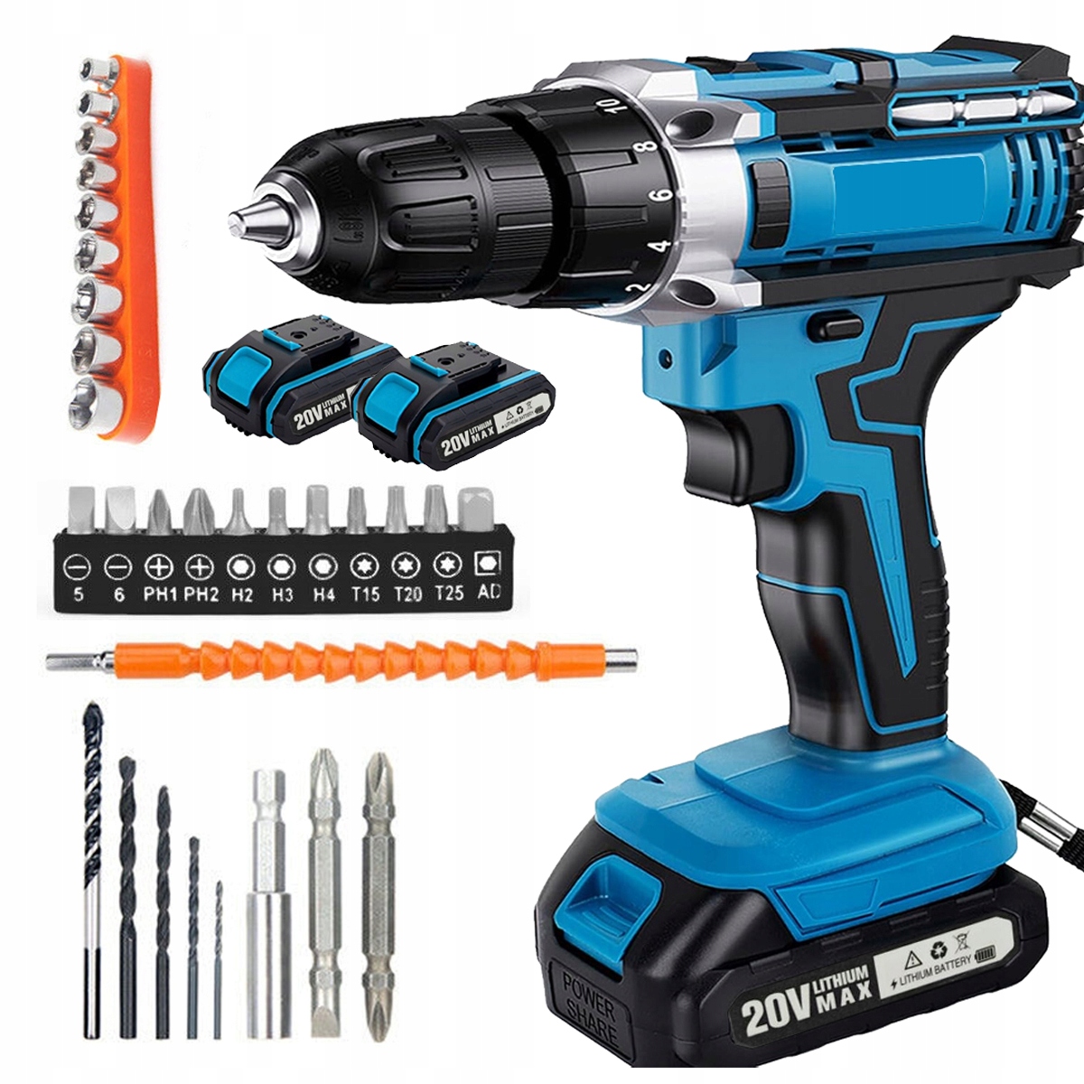 Příklepová Vrtačka S Příklepem Vybavená Led Světlem