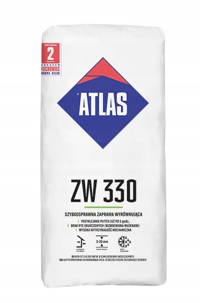 

Zaprawa Wyrównująca Zw 330 25kg Atlas