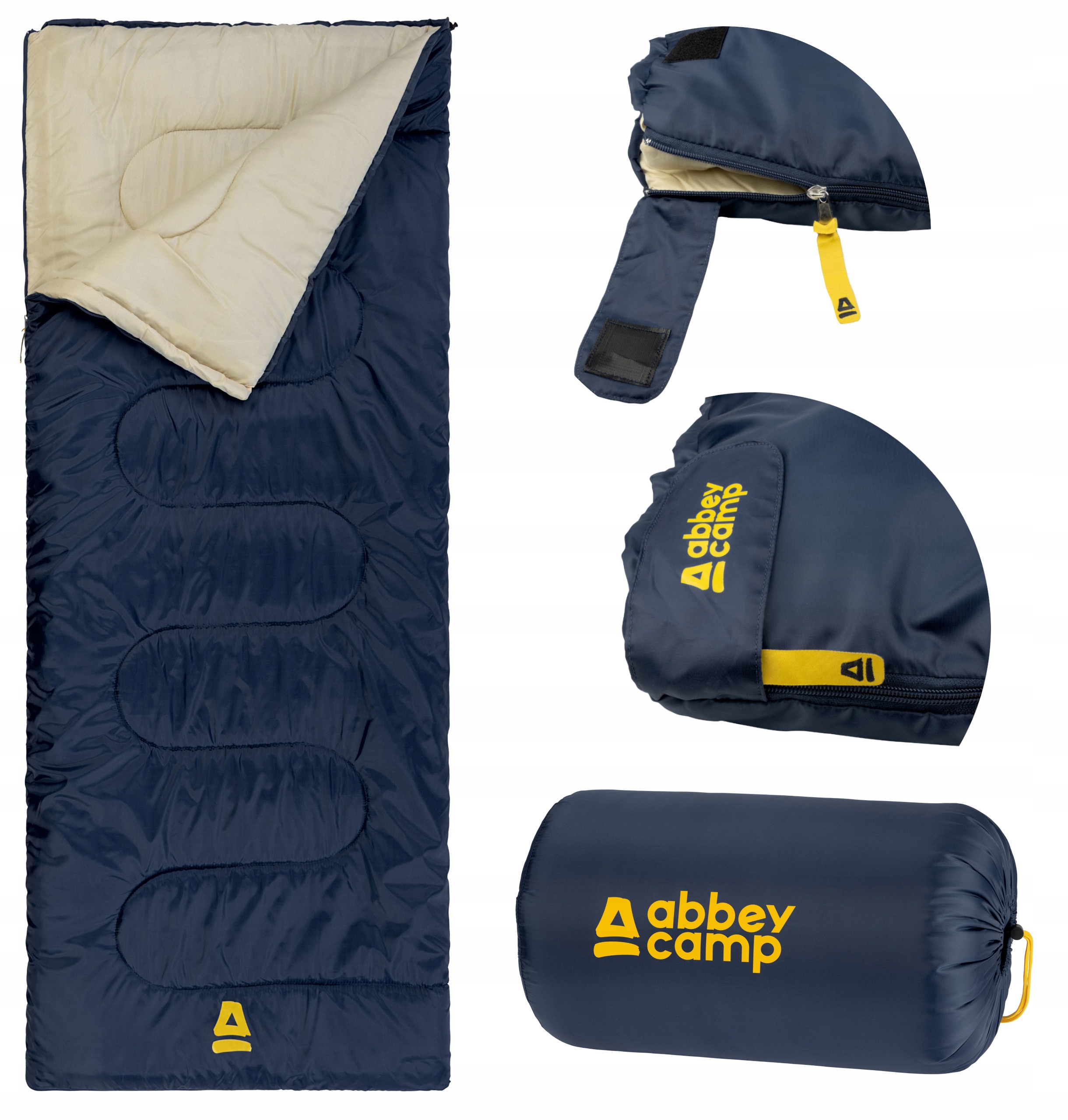 Śpiwór turystyczny kołdra ciepły lekki Abbey Amsterdam 2w1 210x85cm