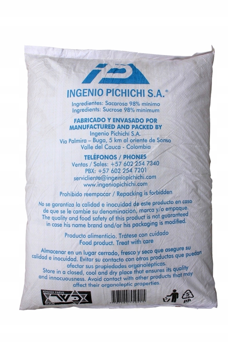 Cukier Trzcinowy Nierafinowany Jasny 25kg Kolumbia