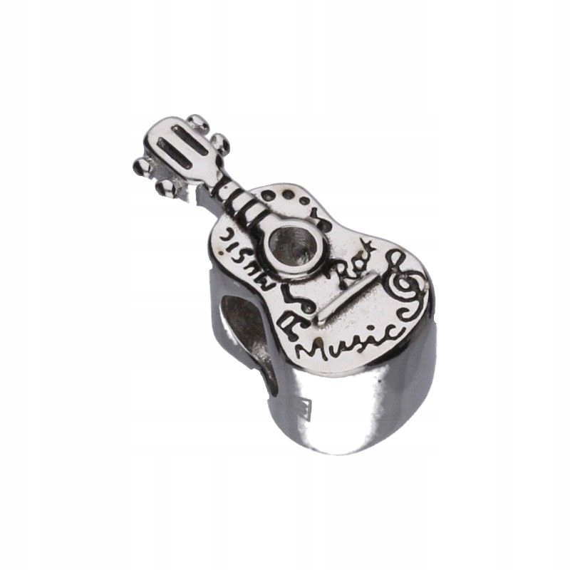 Přívěsek Bead Gitara Stříbro 925 na modulární náramky jako dárek 2.50 g