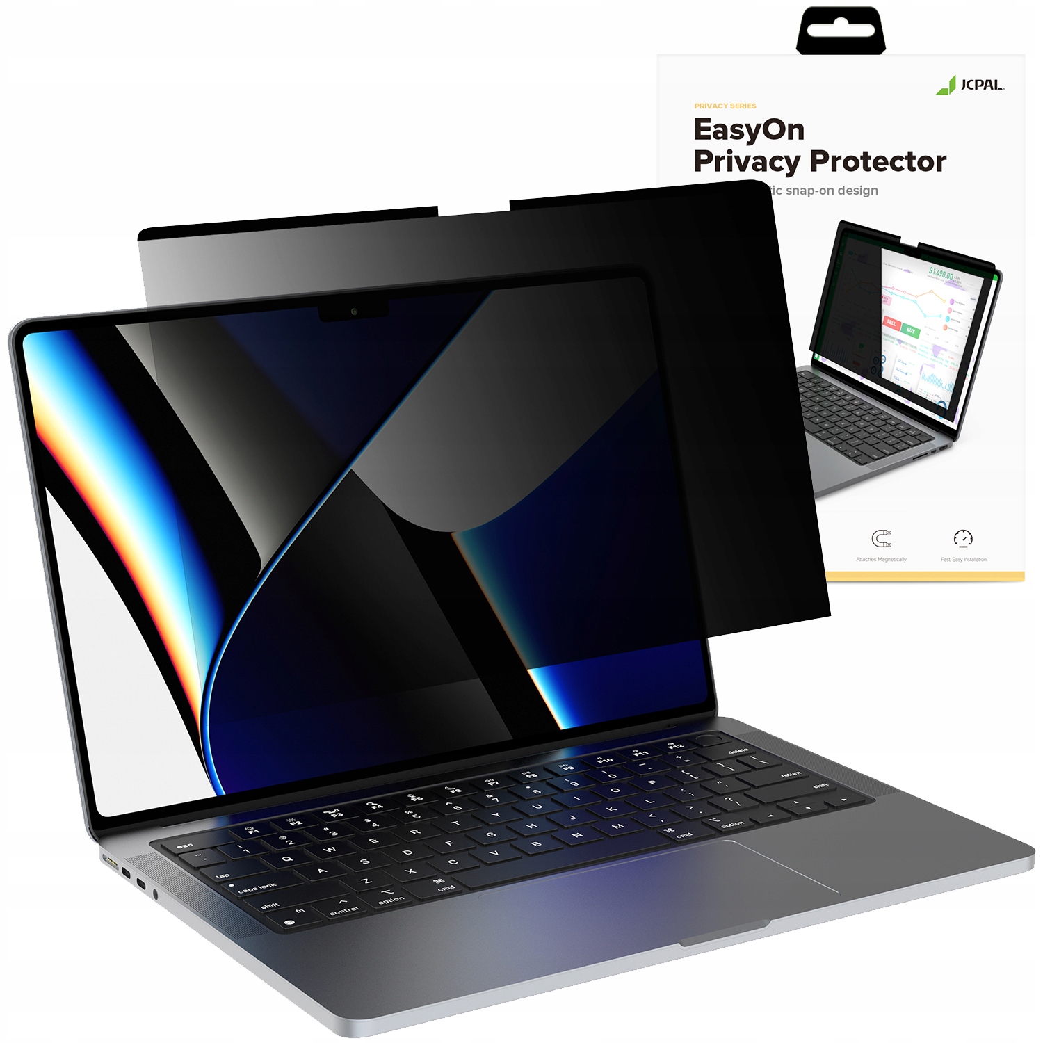 JCPAL Folia Prywatyzująca Ochronna do MacBook Pro 14 M3/M2/M1 EasyOn