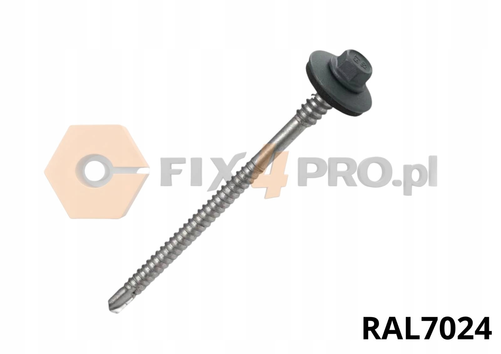 Wkręty do płyt warstwowych Etanco GT6 GTR6 5,5x175mm 100szt Ral 7024 Grafit