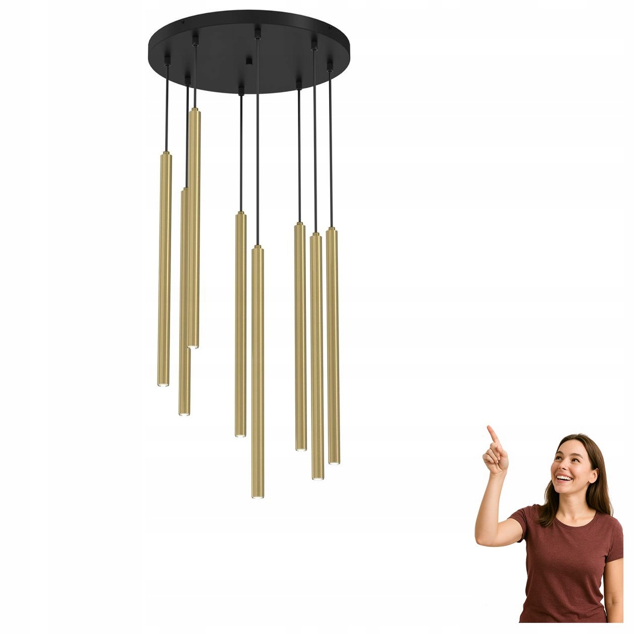 Veľká závesná lampa Yoru 4121 Luminex