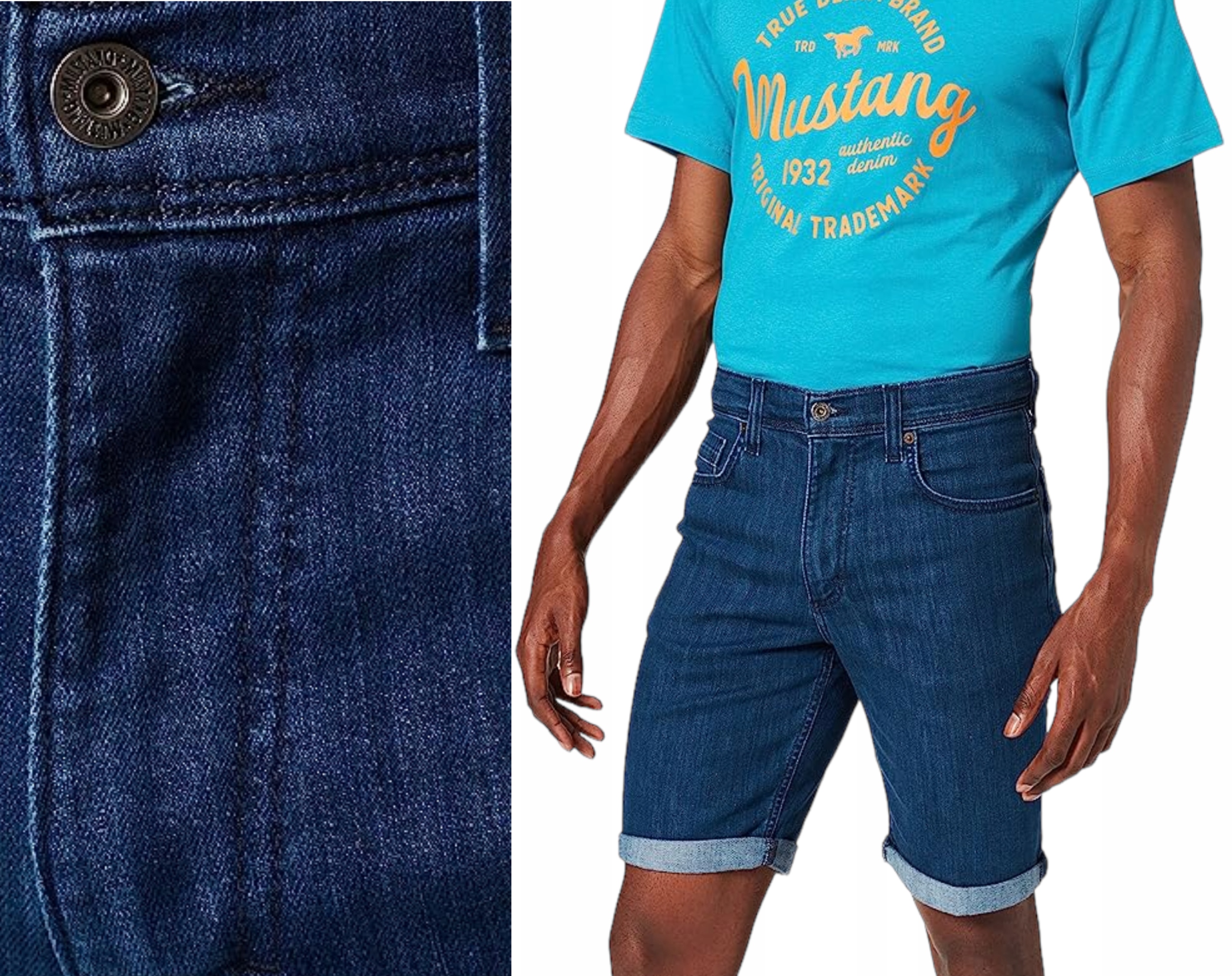 Krátké kraťasy džínové kraťasy Mustang Washington vel. 33