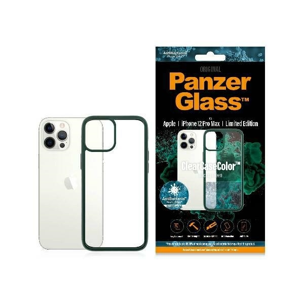 Kryt PanzerGlass ClearCase pro iPhone 12 Pro Max v závodní zelené Pouzdro Ab