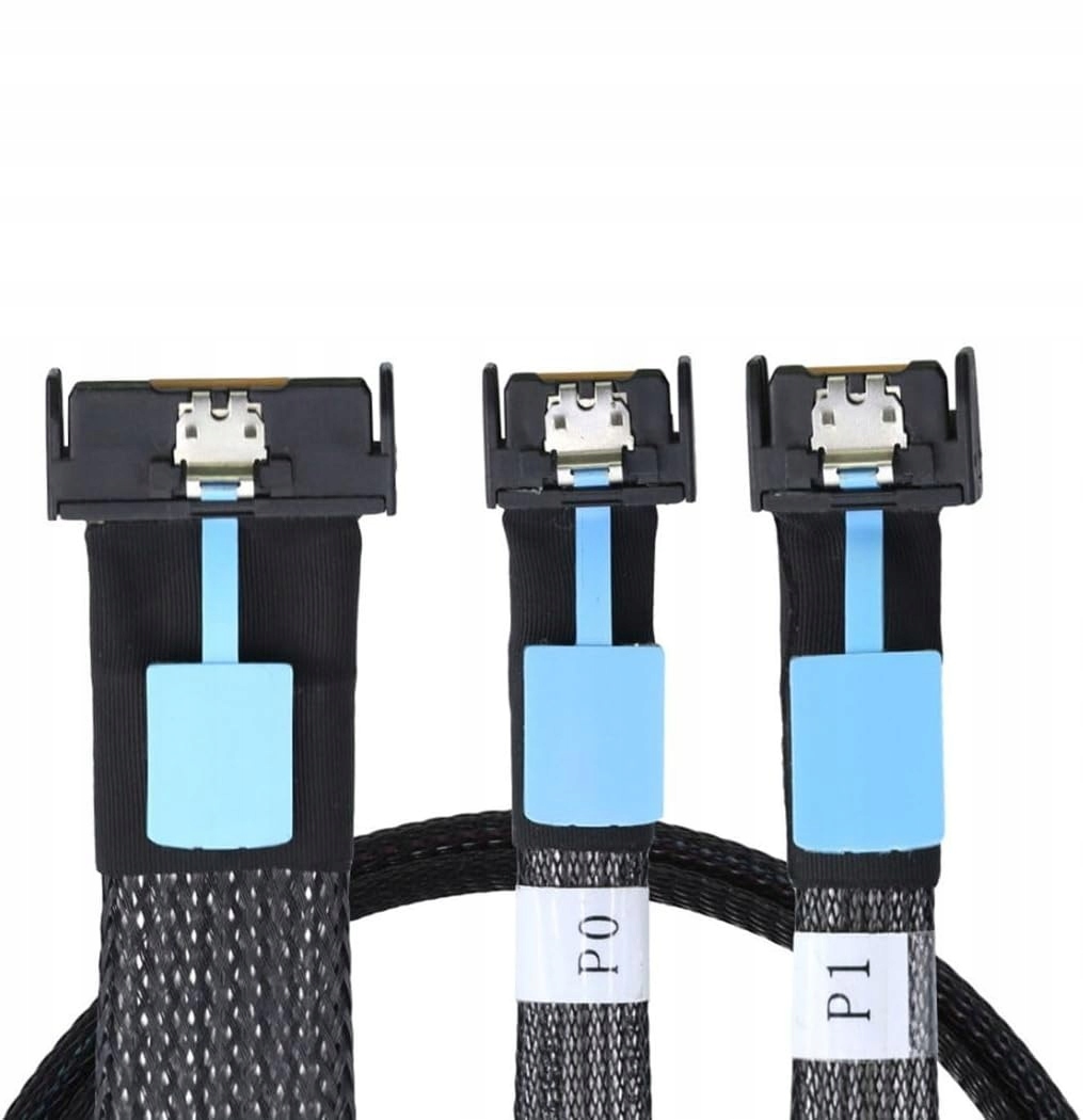 Kabel Chenyang Pci-e 5.0 Mcio 8x na 2x Mcio 4x 74-pin 38-pin 0,5 m