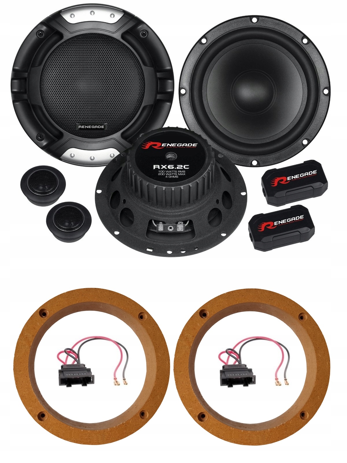 Reproduktory 16,5 cm Vw Golf 4 5 6 Passat B5 B6 Lupo T5 Touran Renegade RX6.2C