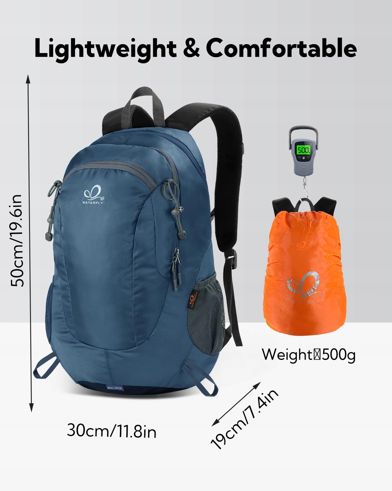 WATERFLY Plecak Turystyczny 30L Wodoodporny Trekkingowy Unisex — miniatura 5