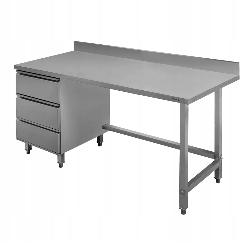 Stół gastronomiczny blat z 3 SZUFLADAMI 180x70 cm ze stali nierdzewnej