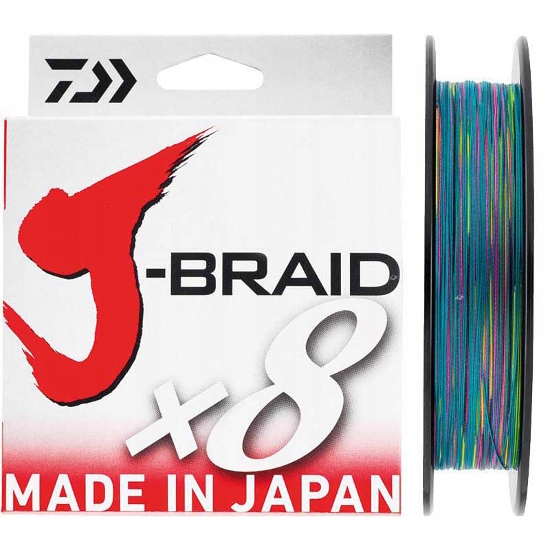 Plecionka Daiwa J-Braid X8 Multi Color 0,28 mm 300 m 12755-128