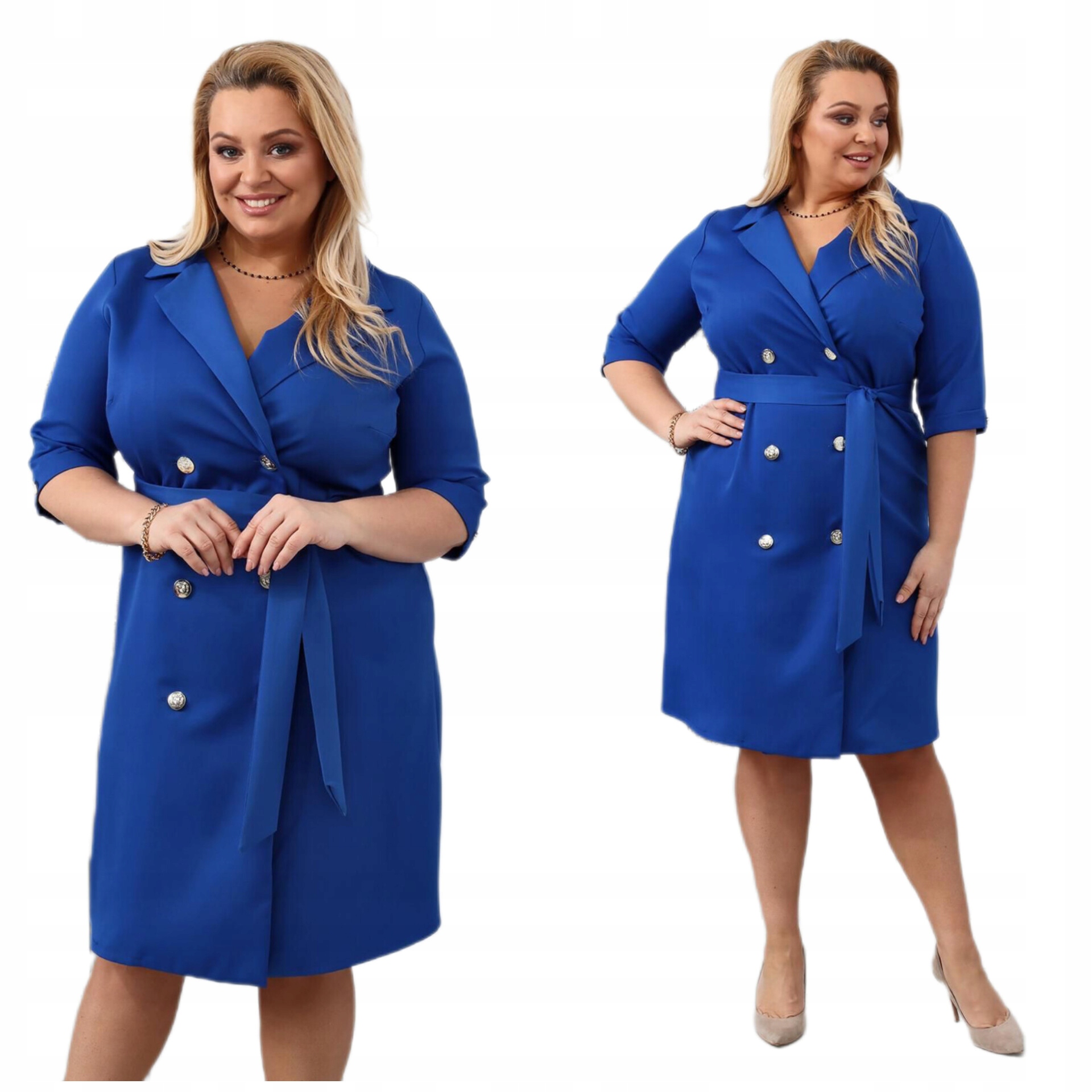 Šaty námořnického střihu plus size velikost 46 chrpa