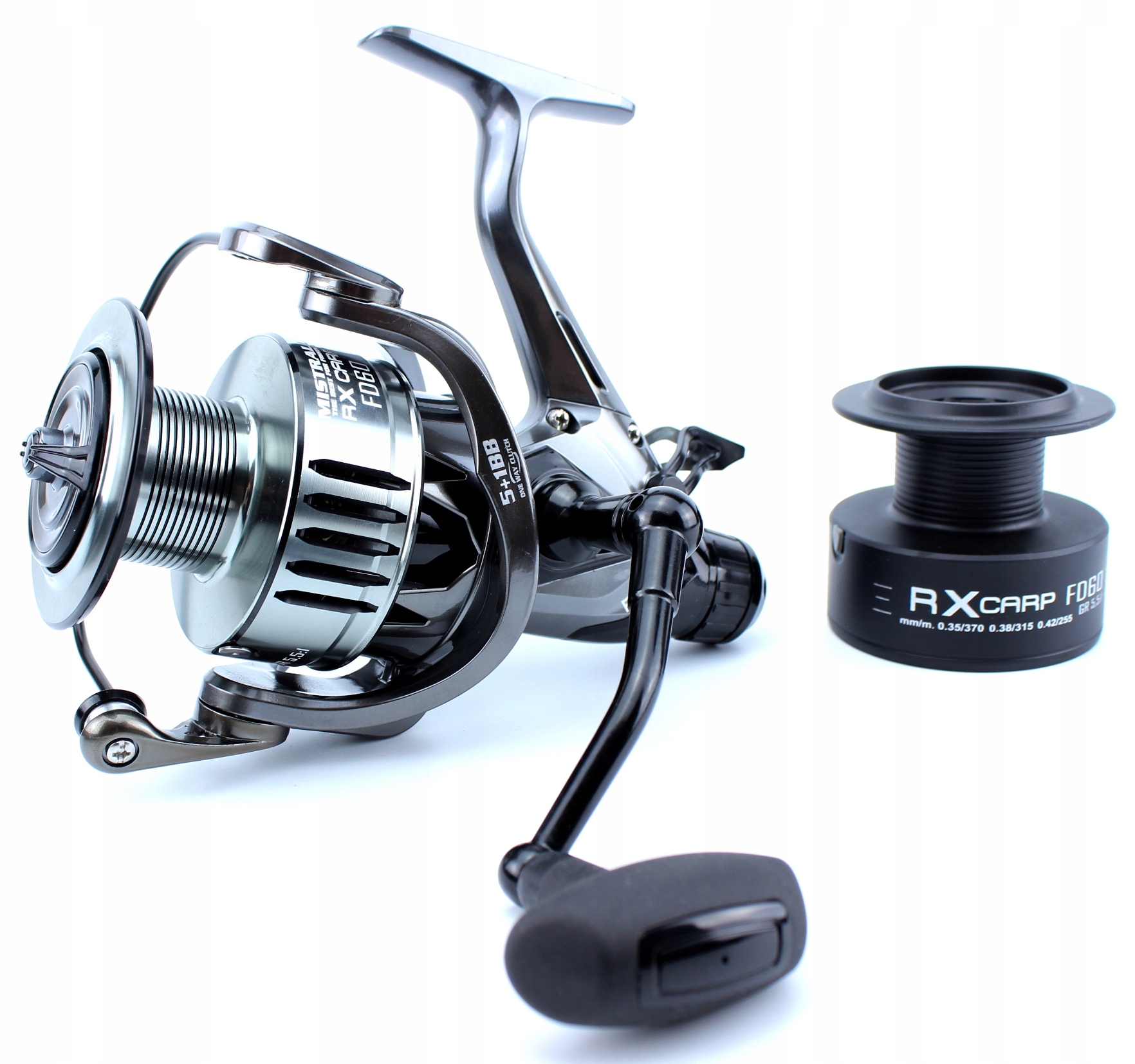 Kołowrotek Mistrall Rx Carp Frd 6000 5+1 Bb Spool Drag Reel karpiowy