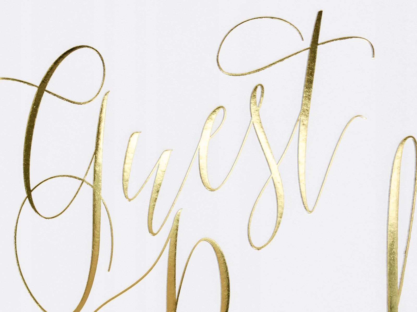 KSIĘGA GOŚCI WESELNYCH biała napis GUEST BOOK złoty 22 kartki Marka Party Deco