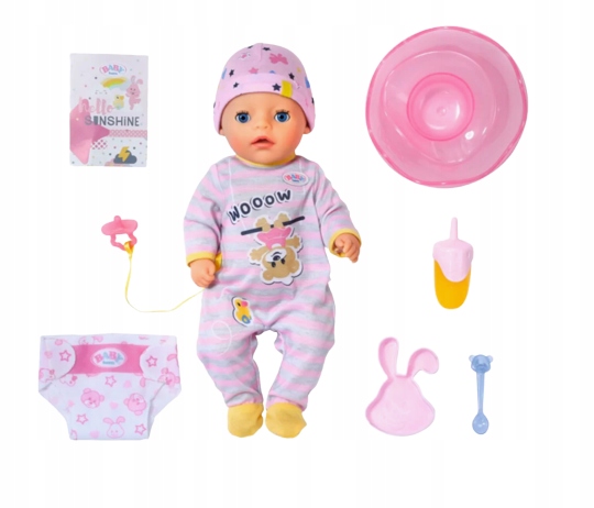 LALKA INTERAKTYWNA BABY BORN LITTLE GIRL Z AKCESORIAMI LALA Kod producenta 835685-116721