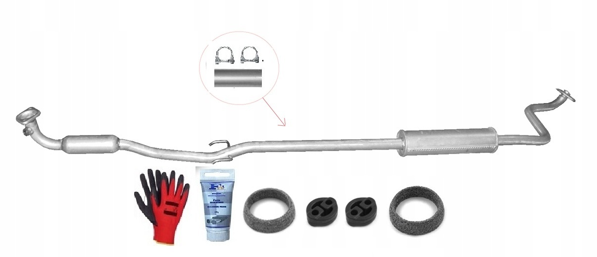 Toyota Yaris 1.3i 16V 64kW (2002-10/2005) Střední Tlumič Tlumič bonus