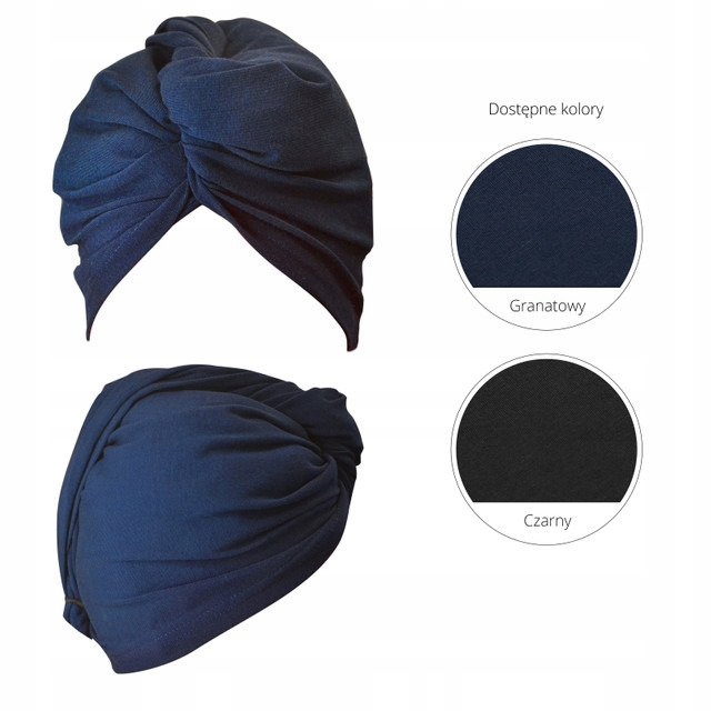 Anwen Turban Wrap It Up- czarny Kolor czarny