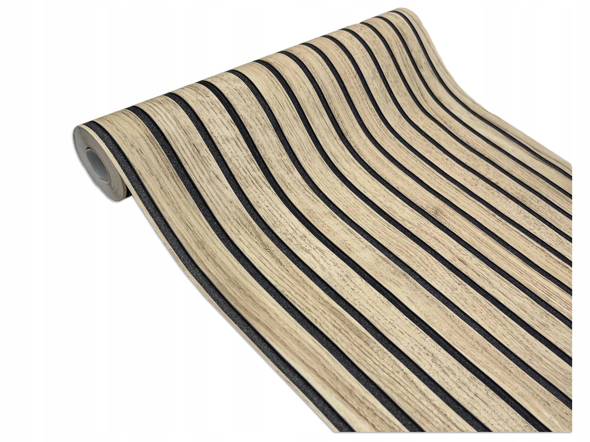 Tapeta LAMELE 3D FLIZELINOWA jasna drewno V78