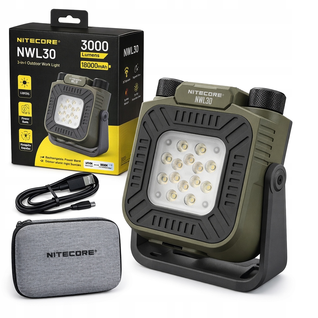 Latarka Nitecore NWL30 Przeciwkomarowa Fumigator Powerbank 2w1 Outdoor