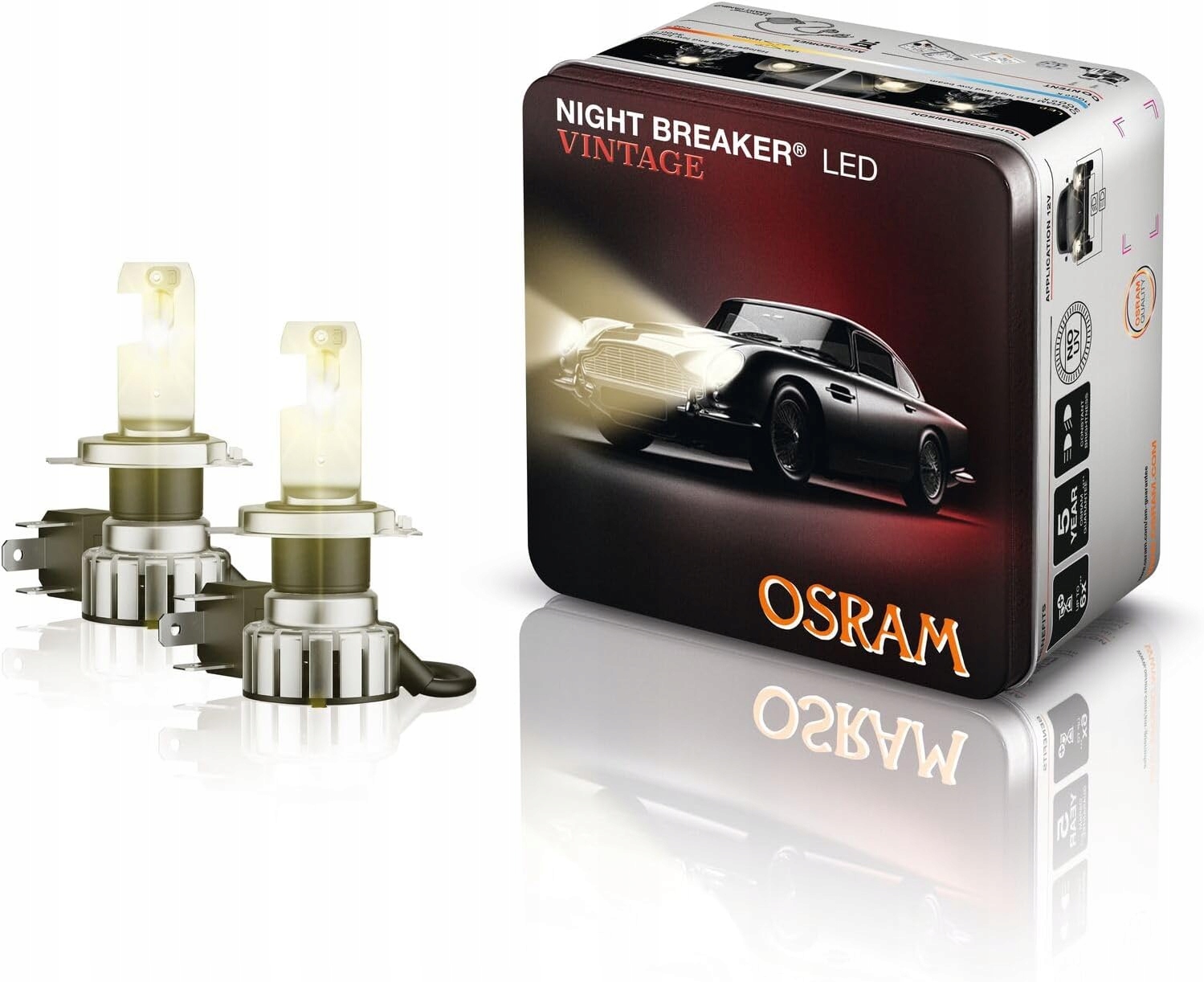 Osram Night Breaker Led adaptér Vintage H4 R2 3000 K Teplá biela