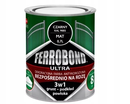 

Den braven Ferrobond ultra czarny Mat 0,7L
