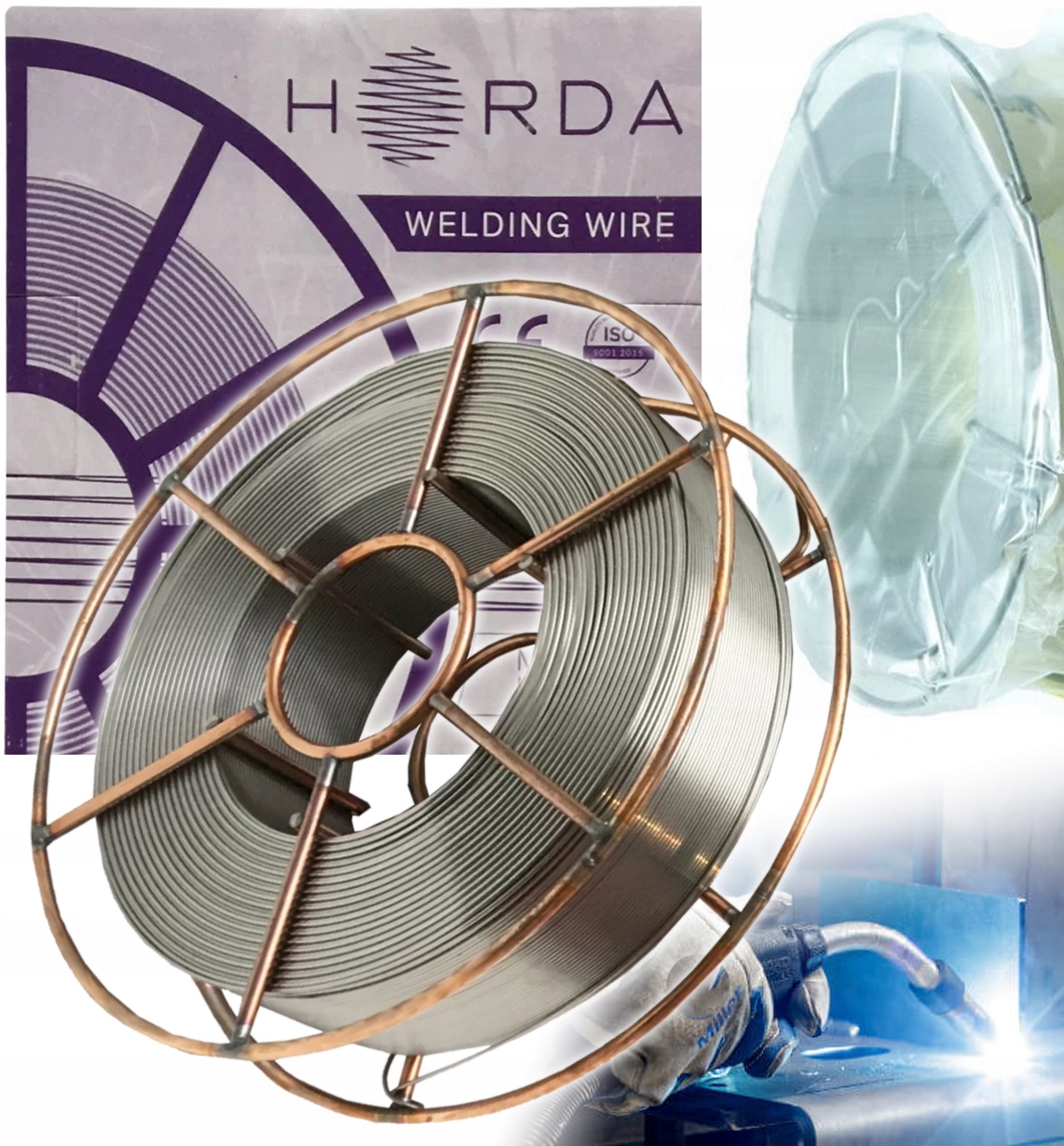 Drut Niemiedziowany Horda Spawalniczy Mig 1,2MM 3Si1 5kg Szpula 200 Migomat