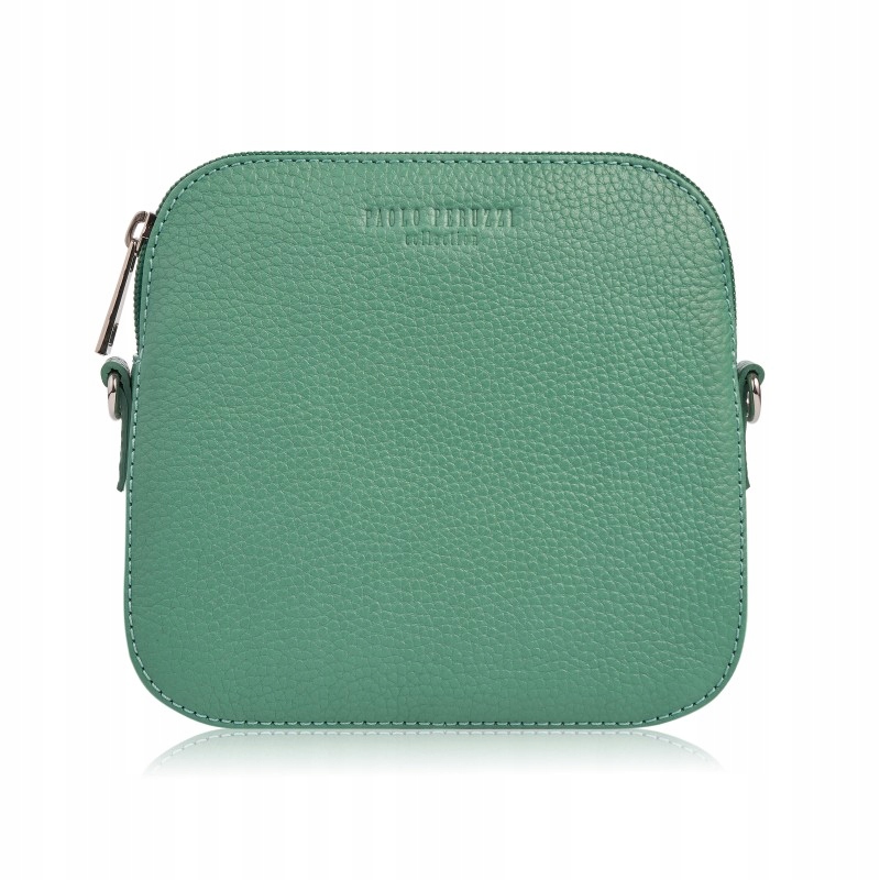 Dámská kabelka přes rameno Přírodní kůže Malá mátová kabelka Paolo Peruzzi