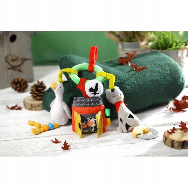 Babyono Zawieszka do wózka ON THE FARM Efekty dźwiękowe