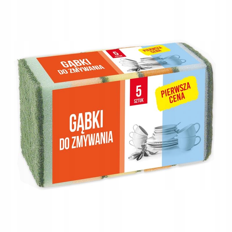 

Gąbki Zmywaki do Zmywania Zmywak Kuchenny 5szt