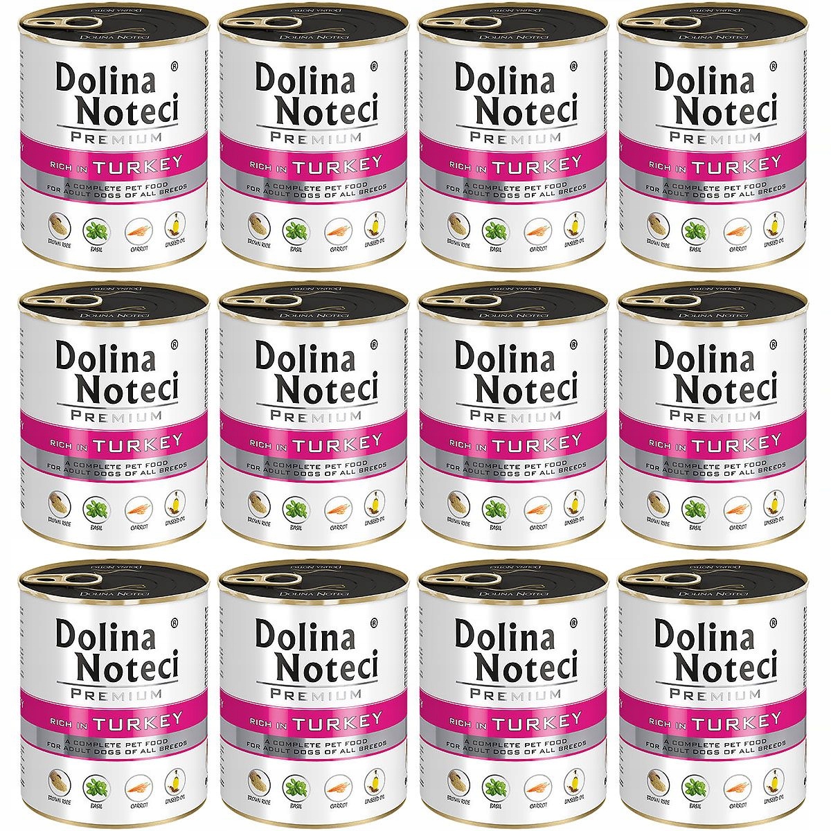 Levně Dolina Noteci Premium Krmivo 800G Vlhké Krmivo Pro Psa Krůta sada 12x800 g