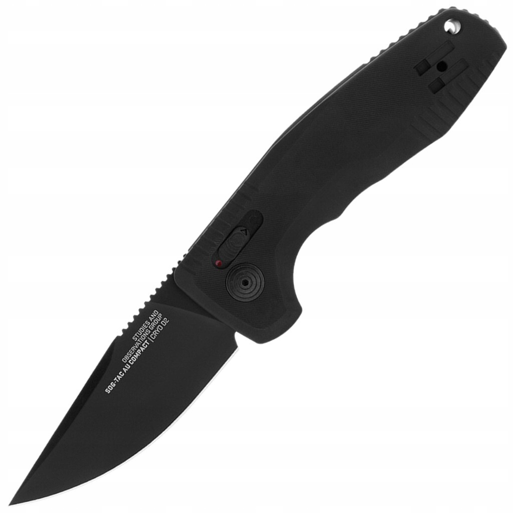 Nóż sprężynowy składany z klipsem Edc Sog-tac Au Compact Black