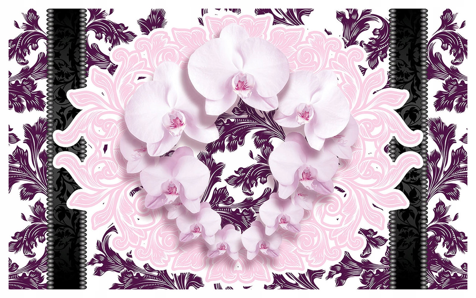 Fototapeta Orchideje jemné pastely krajka elegance 312x219 lepidlo