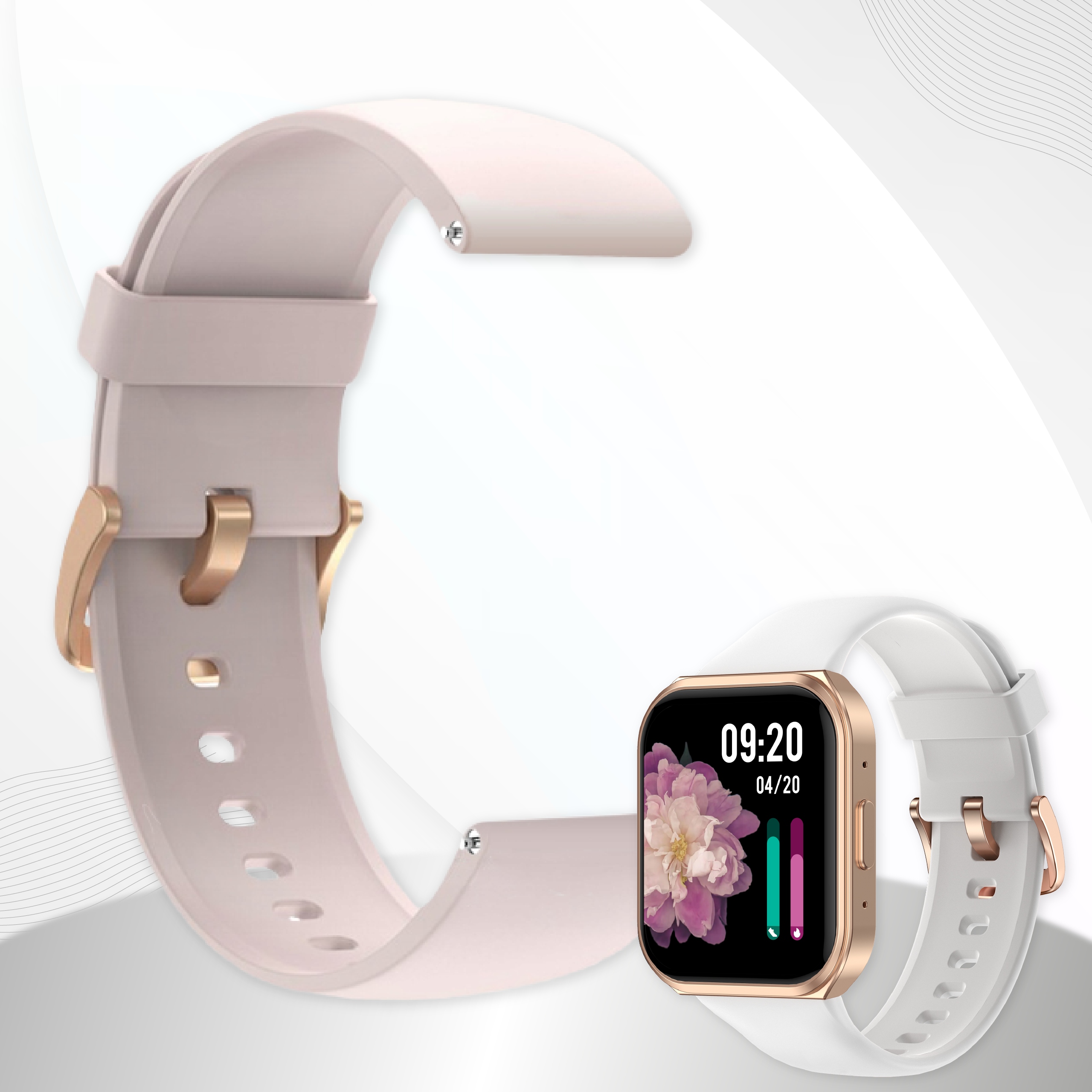 SMARTWATCH ZEGAREK DAMSKI ROZMOWY MENU POLSKIE WATCH SMART PULS SPORT SMS Marka KA3MARKET